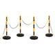 Vidaxl Chain Post Set con cadena de plástico 10 m