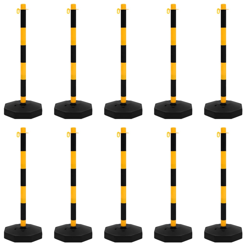 Vidaxl Chain Post set con catena di plastica 10 m