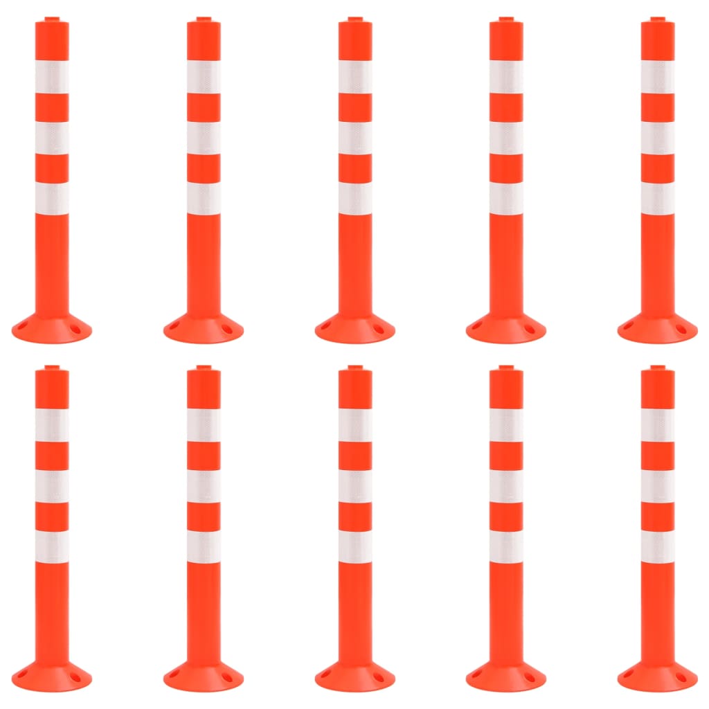 Pictos de tráfico de Vidaxl 10 ST 75 cm PE