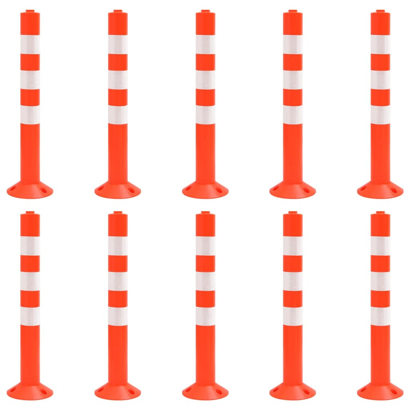 Vidaxl verkeerspalen 10 st 75 cm pe
