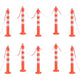 POLI DEL TRAFFIC VIDAXL con catena 10 PC 75 cm PE