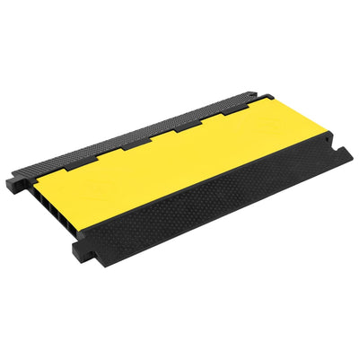 Umbral del protector de cable de Vidaxl con 5 túneles 90 cm de goma