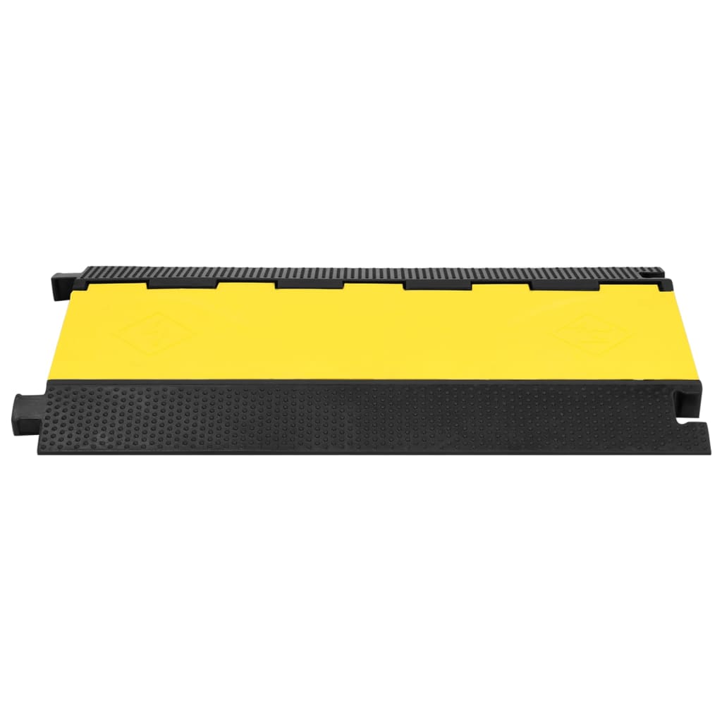 Umbral del protector de cable de Vidaxl con 5 túneles 90 cm de goma