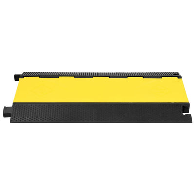 Umbral del protector de cable de Vidaxl con 5 túneles 90 cm de goma