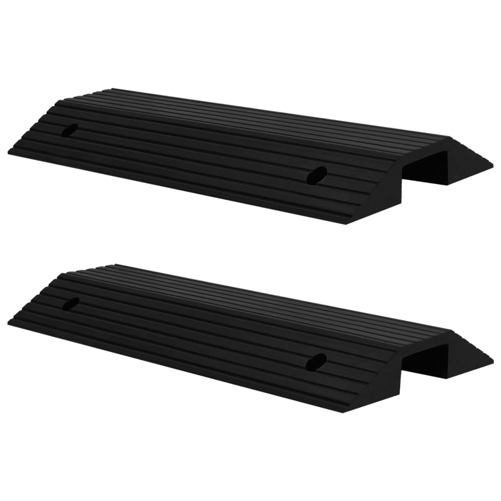 Puentes de umbral de Vidaxl 2 st 80x40x8 cm de goma