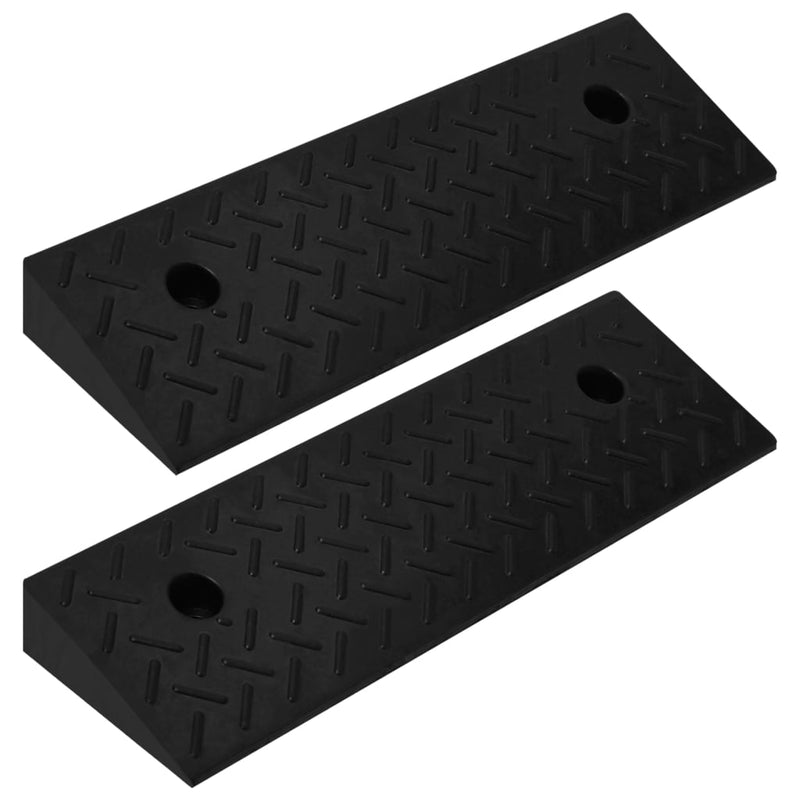 Rampas de Vidaxl 2 pcs 50x17.5x5 cm de goma