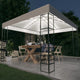 Vidaxl tuinpaviljoen met led-lichtslinger 3x3 m wit