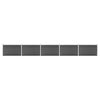 Panel de valla Vidaxl Conjunto de 872x105 CM HKC Negro