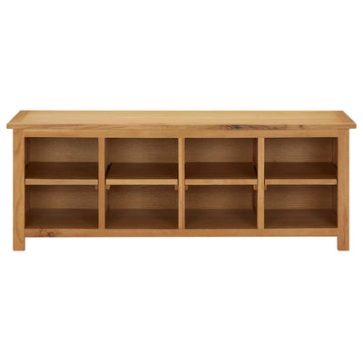 Vidaxl Shoe Rack 114x37x45 cm de roble sólido