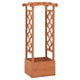 Vidaxl Latwerkplantenbak con Arch 49x39x117 cm Vurenhout