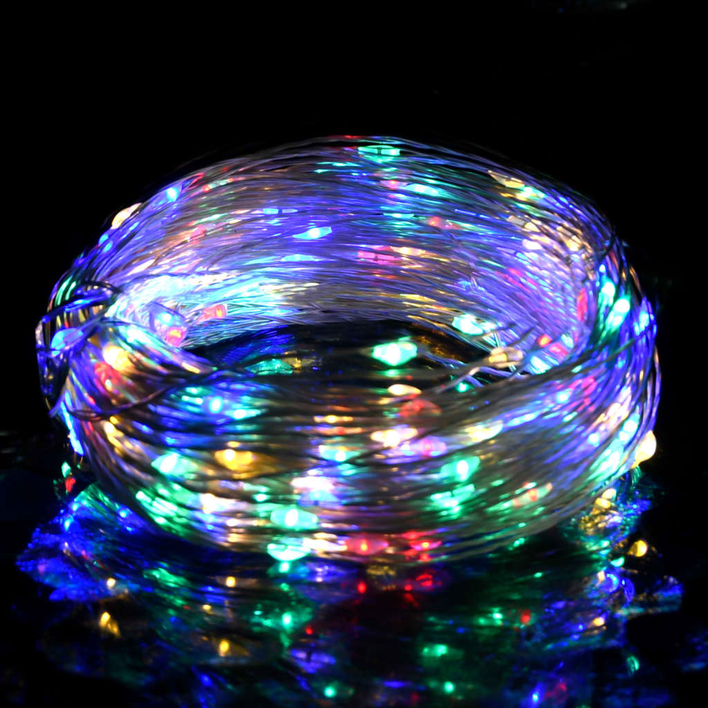 Garland leggera Vidaxl con 300 LED 30 m colorati multicolori