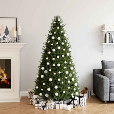 Vidaxl de 100 piezas Bola de Navidad Set blanca