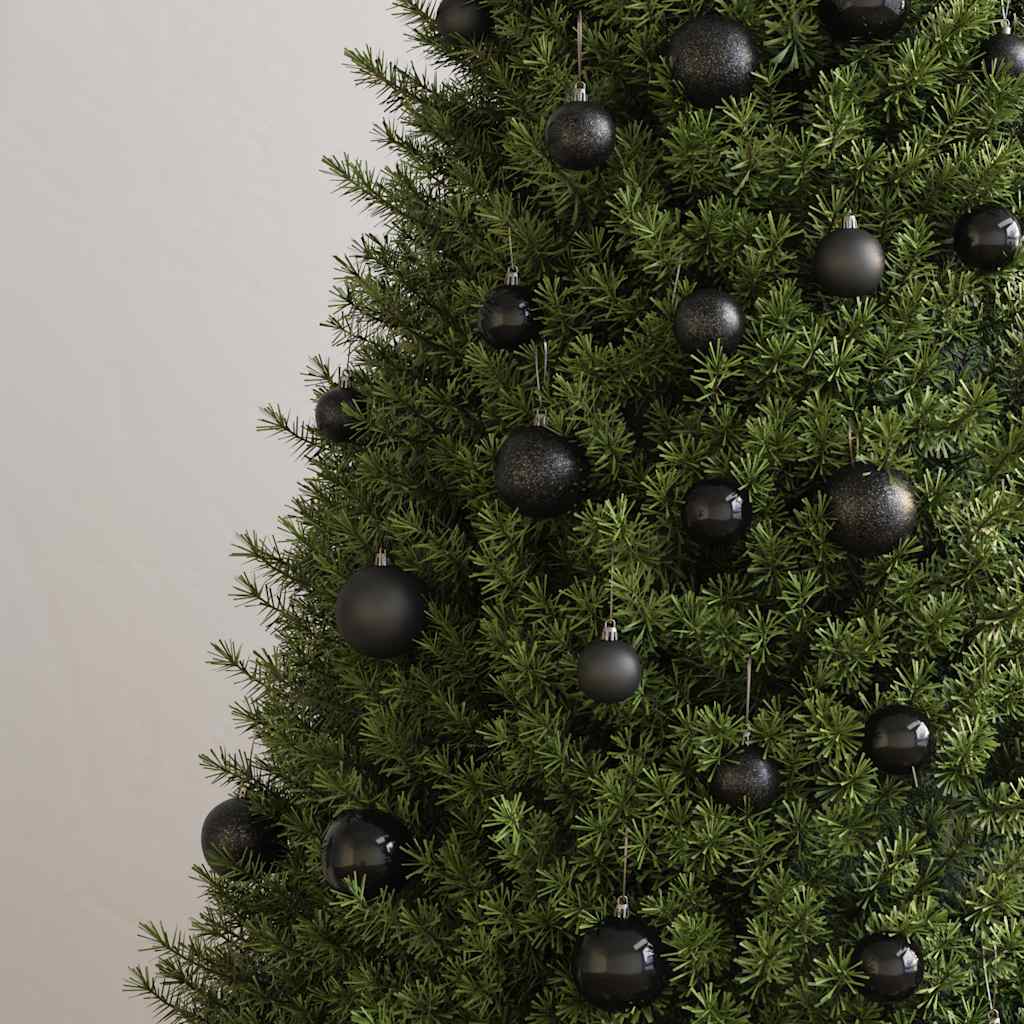 Vidaxl Set di palline di Natale a 100 pezzi Nero