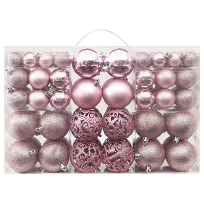 Vidaxl de 100 piezas Bola de Navidad Pink