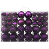 Vidaxl Set di palline di Natale a 100 pezzi viola