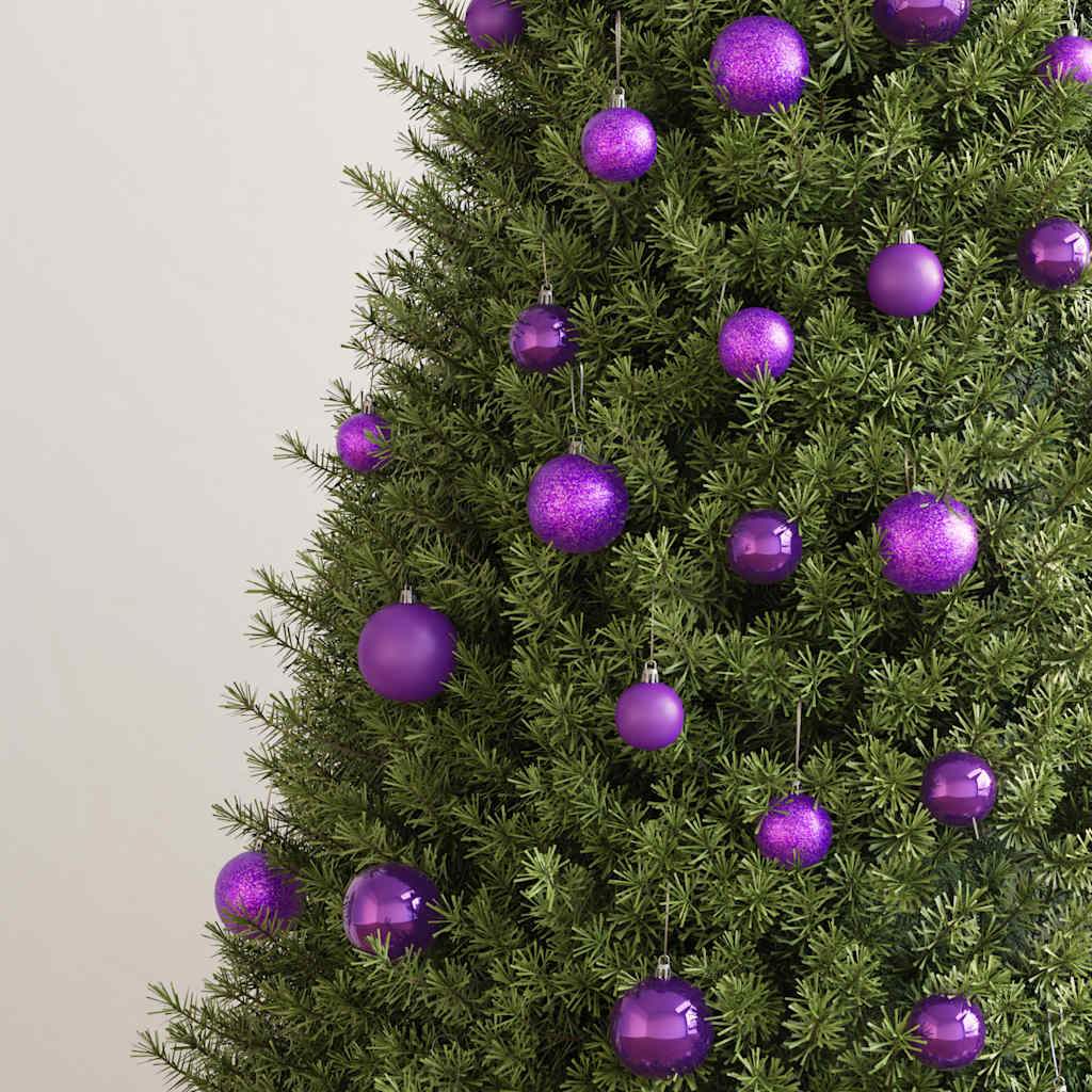 Vidaxl Set di palline di Natale a 100 pezzi viola