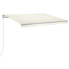 Vidaxl Luifel estendibile manualmente con crema LED 300x250 cm