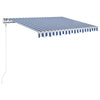 Tenda Vidaxx estensibile automaticamente 300x250 cm blu e bianca