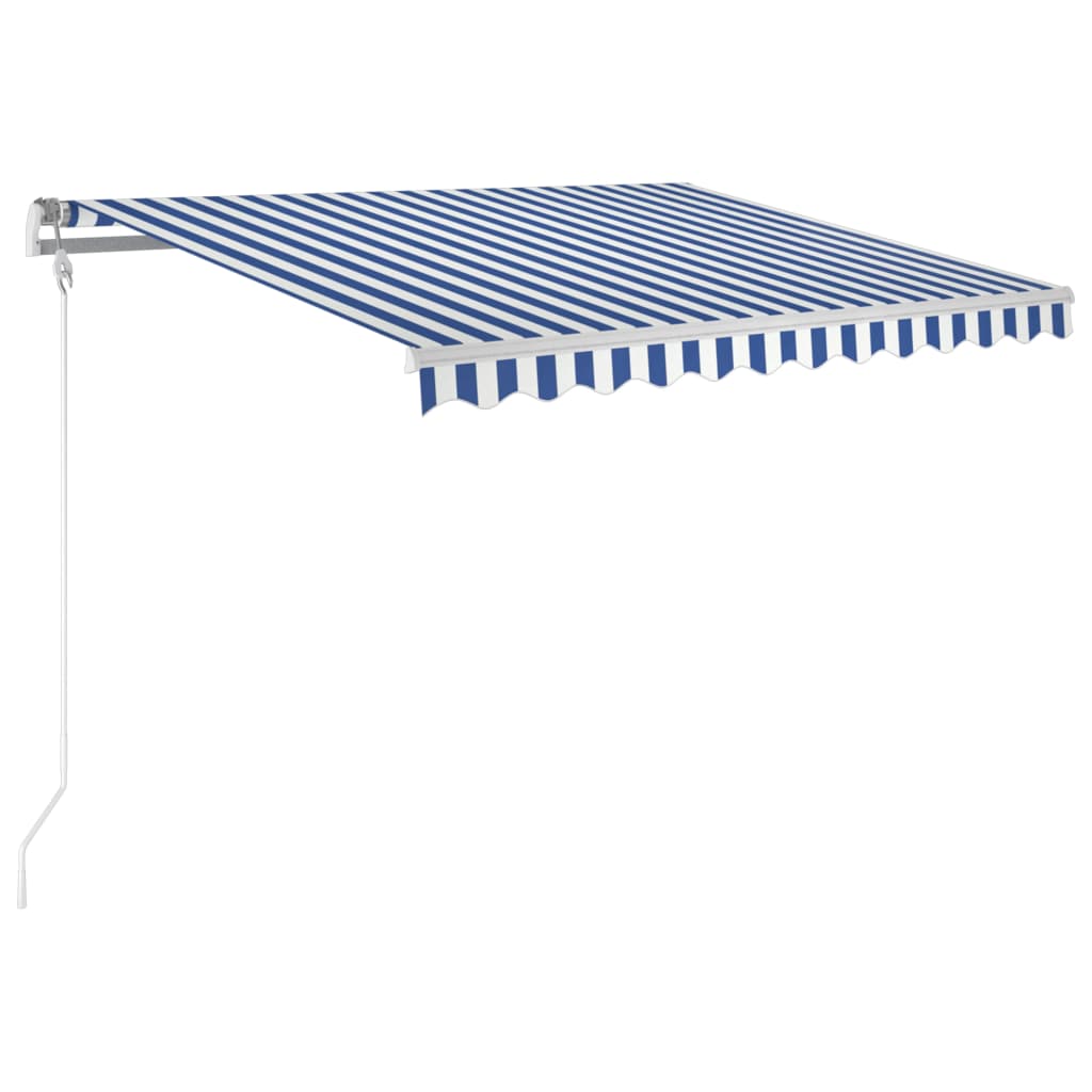 Tenda Vidaxx estensibile automaticamente 300x250 cm blu e bianca