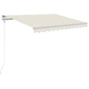 Vidaxl luifel automatisch uittrekbaar 300x250 cm crème