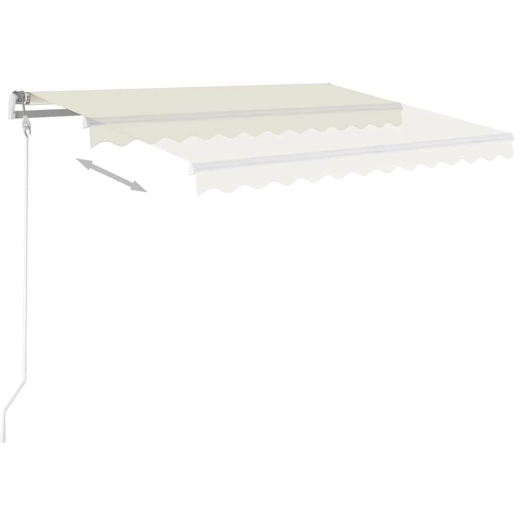 Vidaxl luifel automatisch uittrekbaar 300x250 cm crème