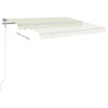 Vidaxl luifel automatisch uittrekbaar 300x250 cm crème