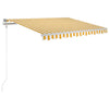 Tenda Vidaxx estensibile automaticamente 300x250 cm gialla e bianca