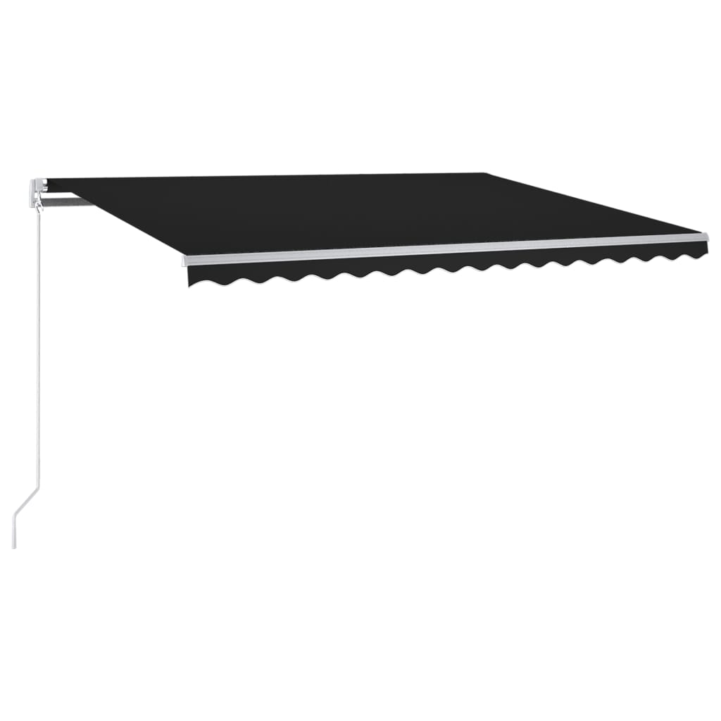 Tenda Vidaxx automatica con LED e sensore vento 300x250 cm antracite