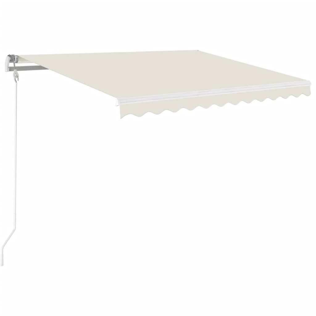 Vidaxl Luifel estende manualmente la crema da 350x250 cm