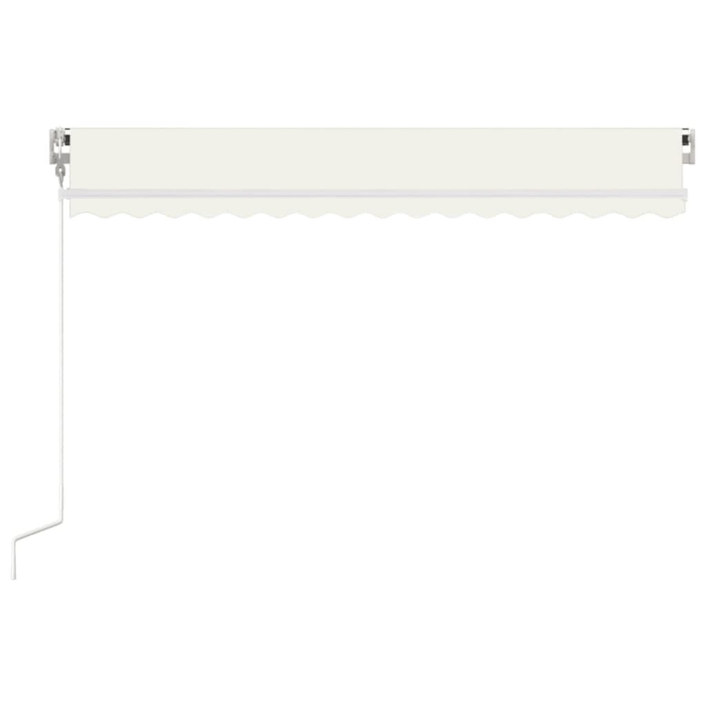 VidaXL Luifel automatisch uittrekbaar 450x300 cm crèmekleurig