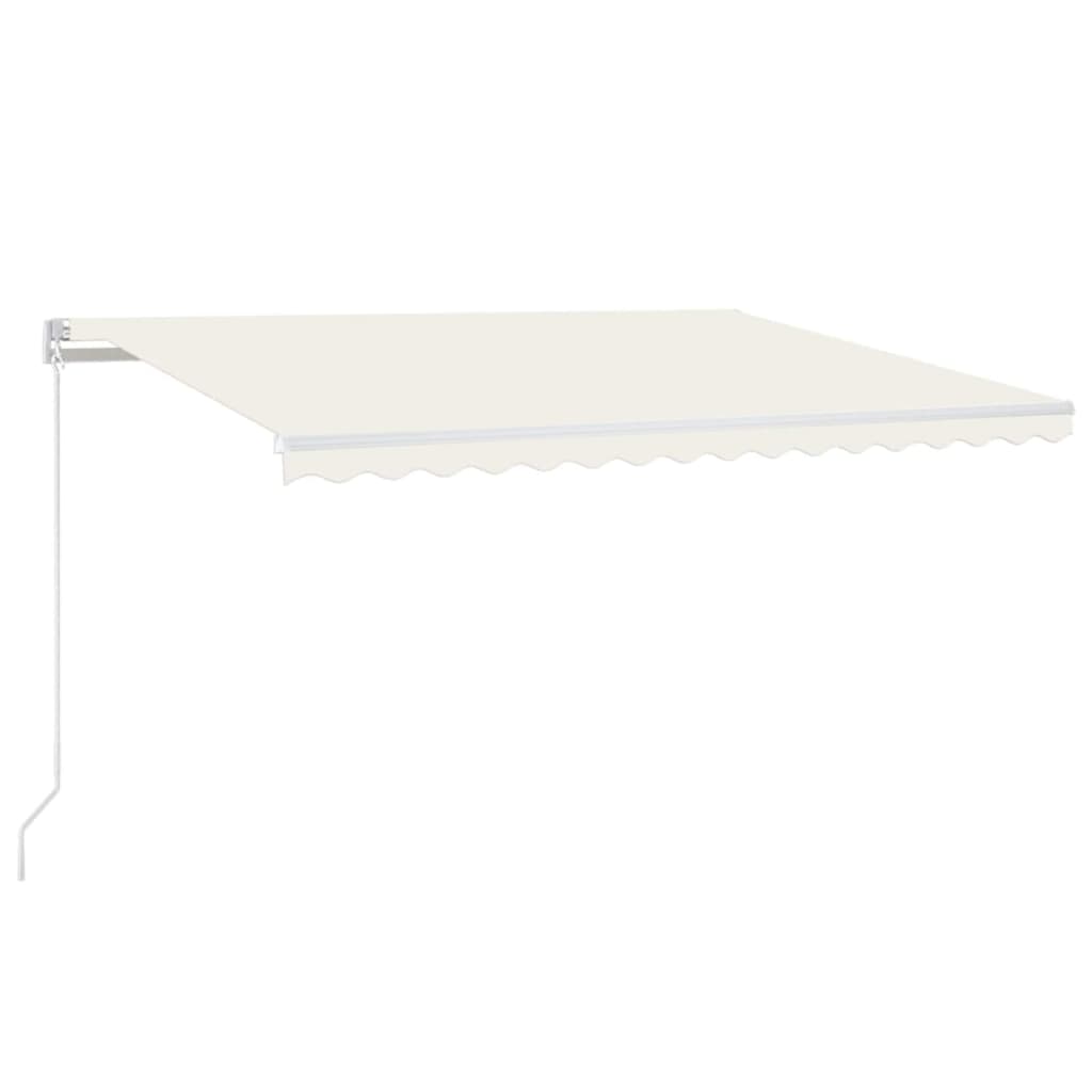 Vidaxl Luifel estende manualmente la crema da 400x350 cm