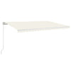 Vidaxl Luifel estendibile manualmente con crema LED 500x350 cm