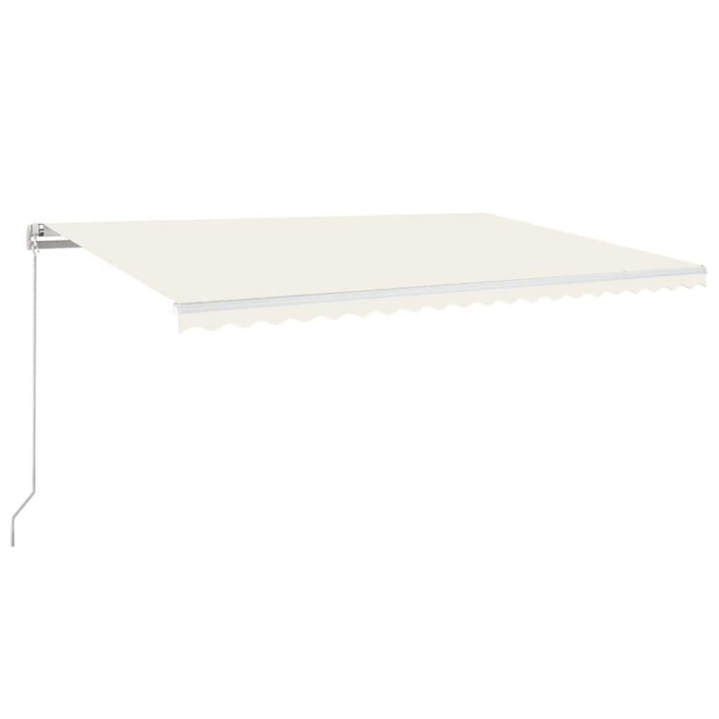 Vidaxl Luifel estendibile manualmente con crema LED 500x350 cm