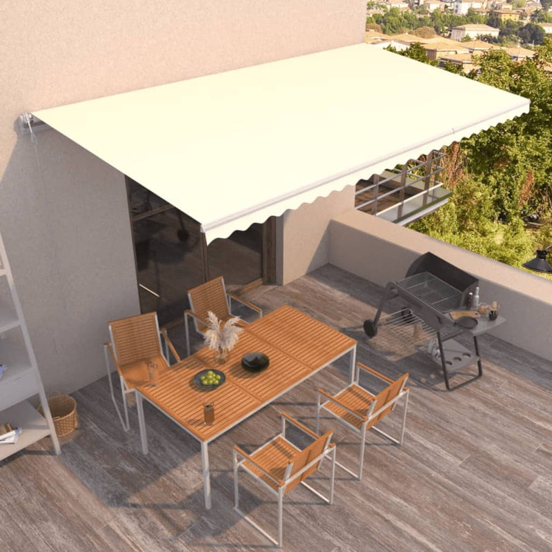 Vidaxl Luifel estende automaticamente la crema da 600x350 cm