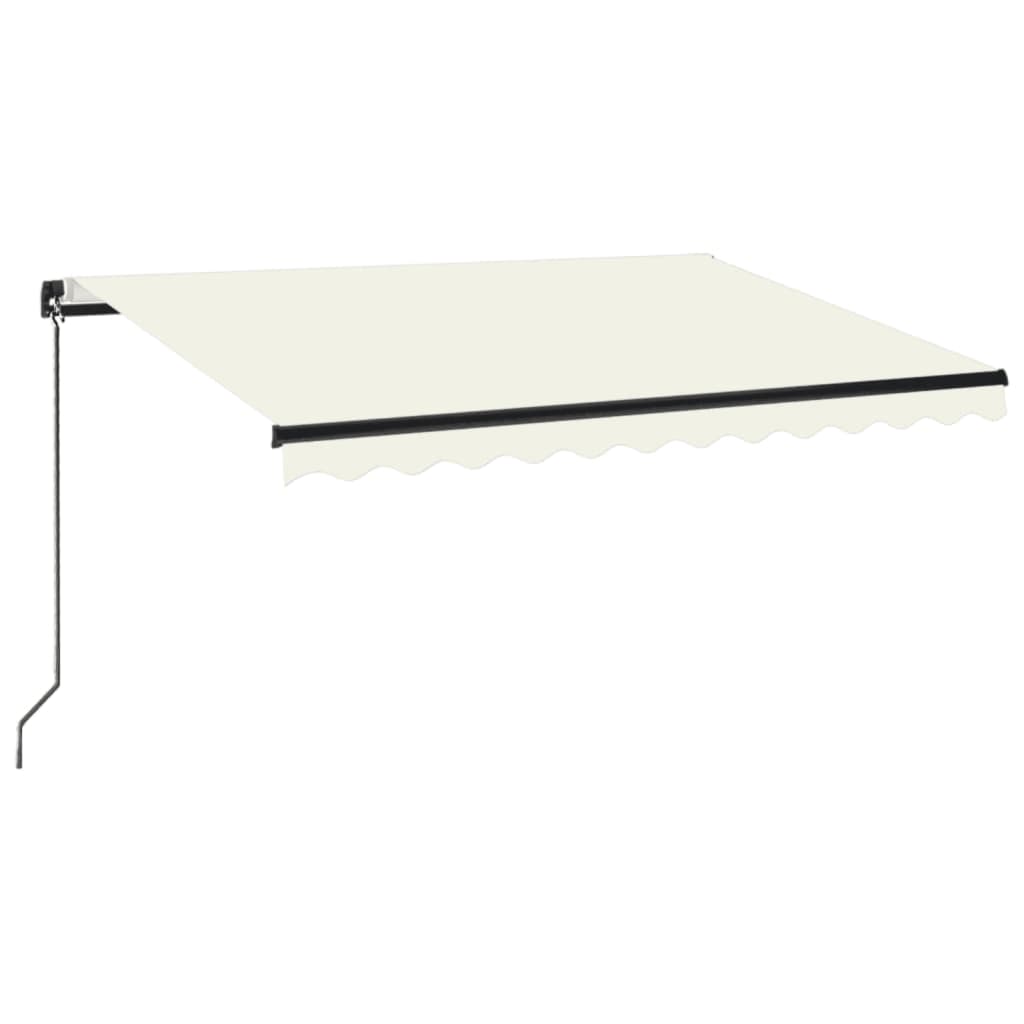 Vidaxl Luifel extiende manualmente 350x250 cm de crema