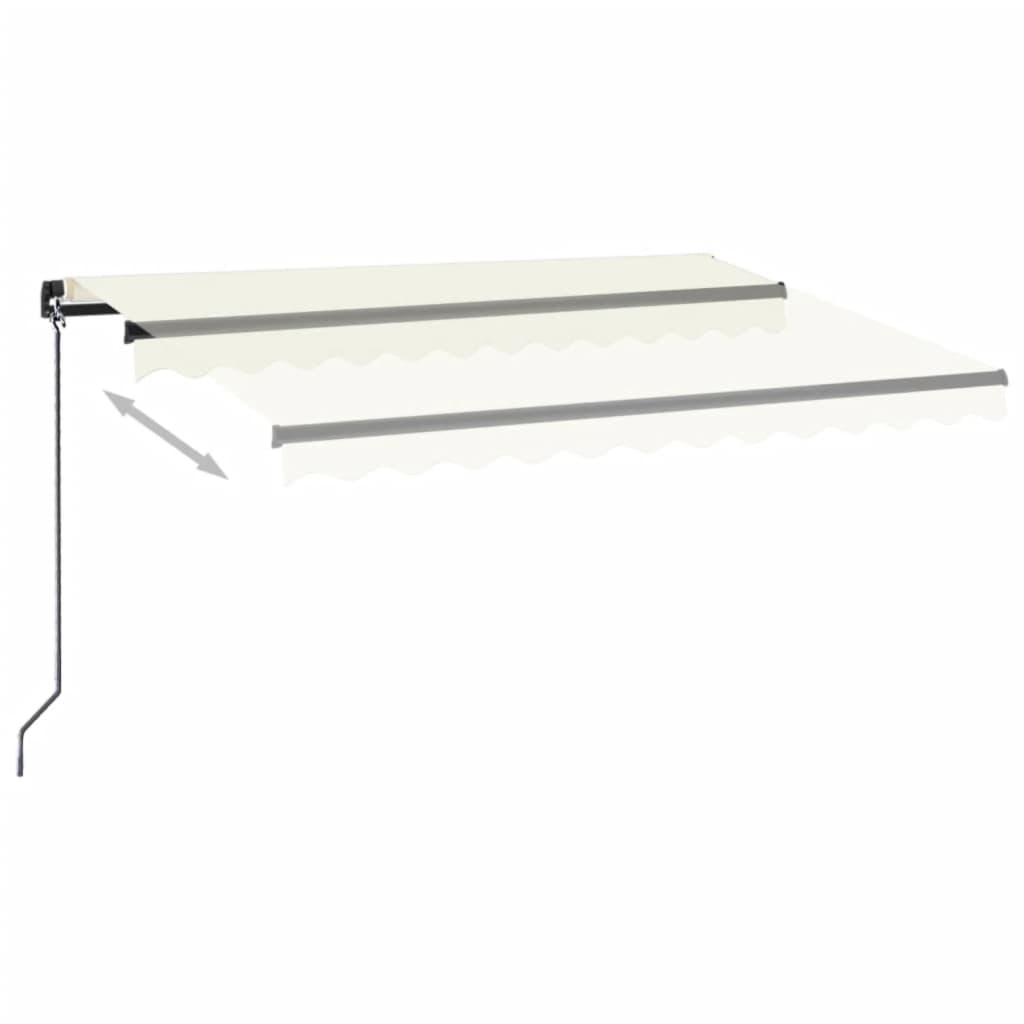 Vidaxl Luifel extiende manualmente 350x250 cm de crema