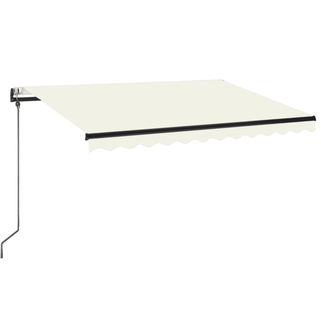 Toldo vidaxx extensible automáticamente 350x250 cm color crema