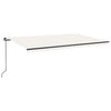 Vidaxl Luifel estendibile manualmente con crema LED 500x300 cm