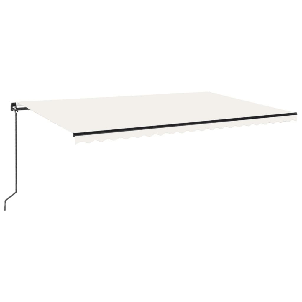 Vidaxl Luifel estendibile manualmente con crema LED 500x300 cm