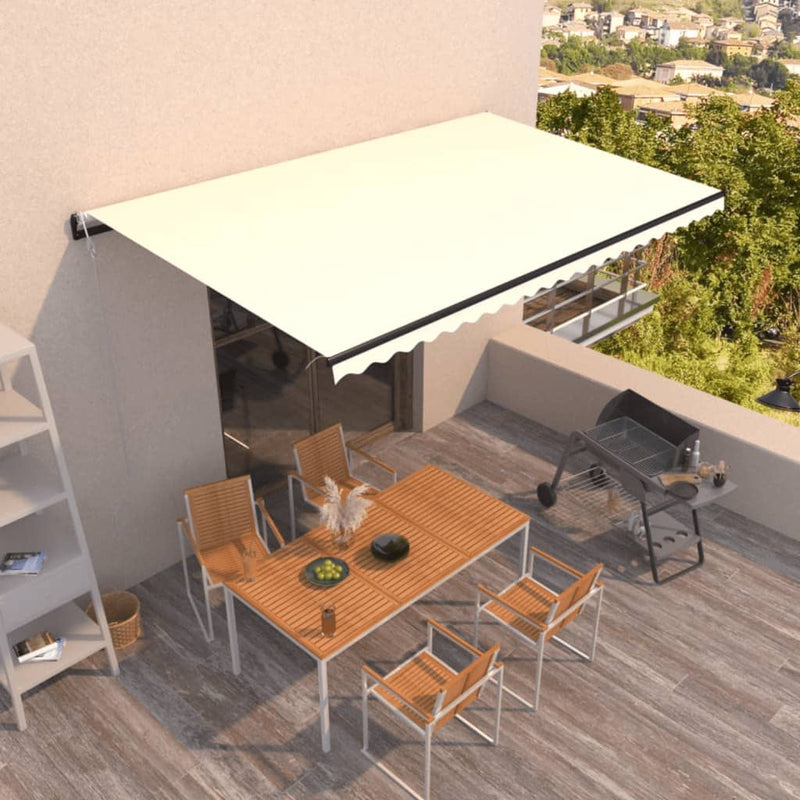 Vidaxl Luifel estende automaticamente la crema da 500x300 cm