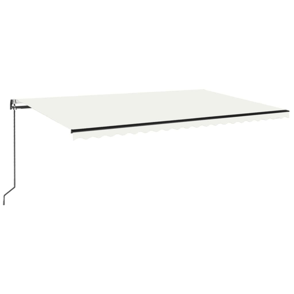 Vidaxl Luifel se extiende automáticamente 500x350 cm de crema