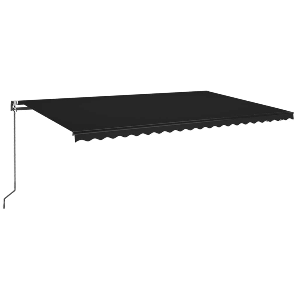 Vidaxl Luifel estende automaticamente 500x350 cm antracite