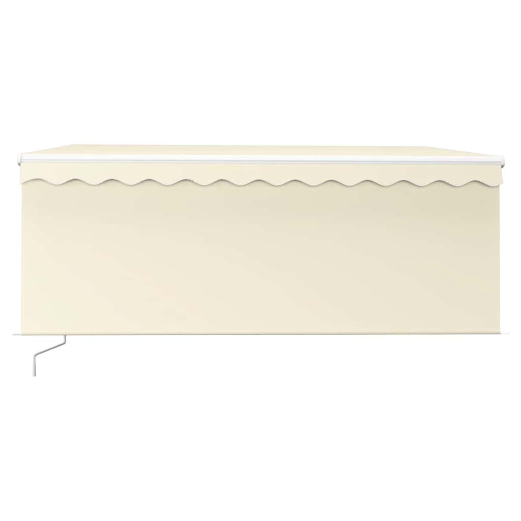 Toldo vidaxx extensible manualmente con estor enrollable 3x2,5 m color crema