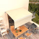 Toldo vidaxx extensible manualmente con estor enrollable 3x2,5 m color crema