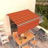 Tenda Vidaxx tenda a rullo estensibile manualmente 3x2,5 m arancione e marrone