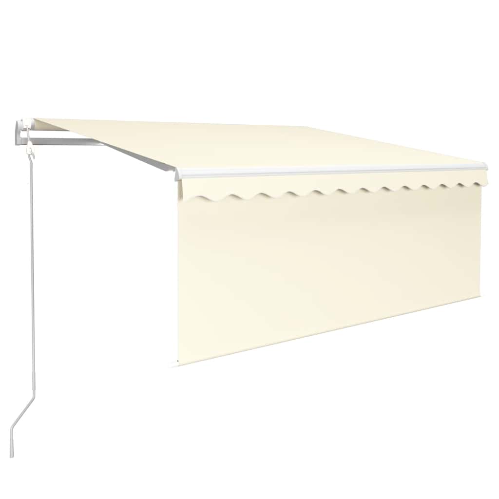 Toldo vidaxx extensible automáticamente con estor enrollable 3x2,5 m crema