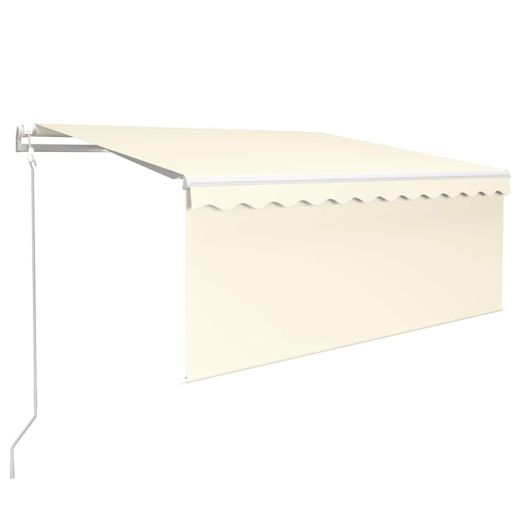 Tenda Vidaxx automatica con tenda, LED e sensore vento 3x2,5 m crema