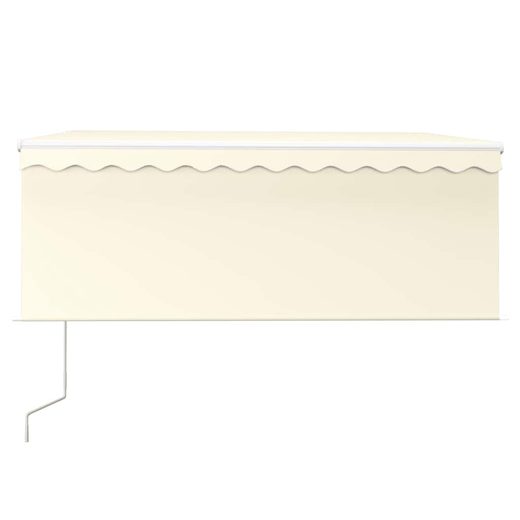 Tenda Vidaxx automatica con tenda, LED e sensore vento 3x2,5 m crema