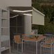 Toldo vidaxx automático con cortina, LED y sensor de viento 3x2,5 m crema