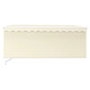 Toldo vidaxx extensible manualmente con estor enrollable 3,5x2,5 m crema